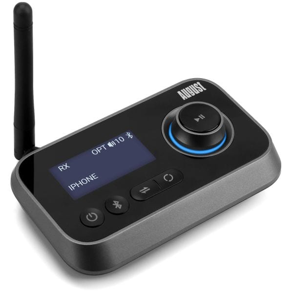 AUGUST - Bluetooth Audio Sender und Empfänger LCD USB-C RW:10m