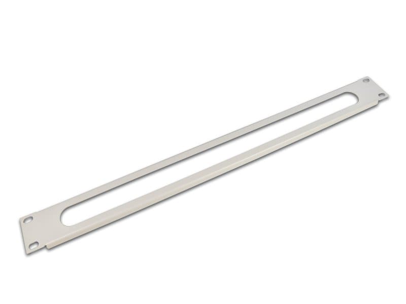 NTX - 19'' 1HE Kabeldurchführungspanel ohne Bürste, Grau RAL7035