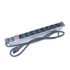 NTX - 19'' 1HE Steckdosenleiste mit 8x Schuko- Buchsen