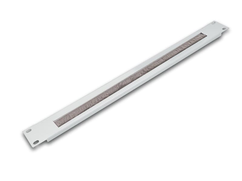 NTX - 19'' 1HE Kabelführungspanel mit Bürste, Grau RAL7035