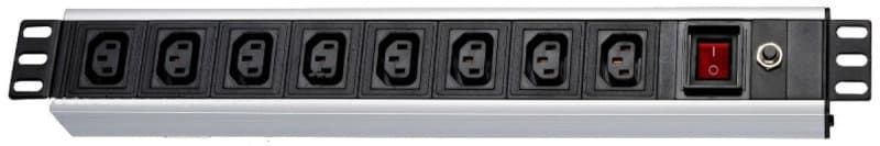 NTX - 19'' 1HE Steckdosenleiste mit 9x IEC60320/C13- Buchsen