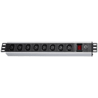 NTX - 19'' 1HE Steckdosenleiste mit 9x IEC60320/C13- Buchsen