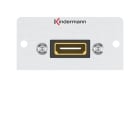 KINDERMANN - Anschlussblende Kabelpeitsche 1m (Buchse/Stecker)