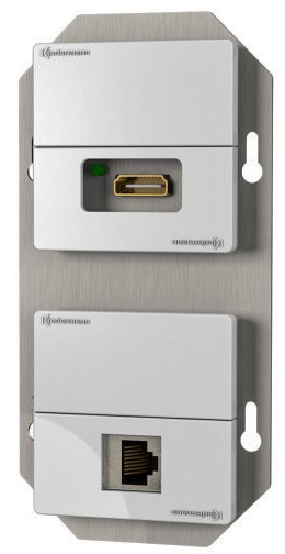 KINDERMANN - Anschlussblende mit Cat-6 Gender Changer HDMI Transmitter