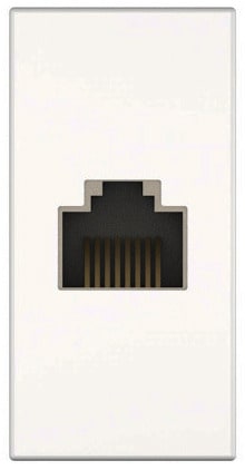 KINDERMANN - Anschlussblende mit Kabelpeitsche Cat-6 (RJ45)