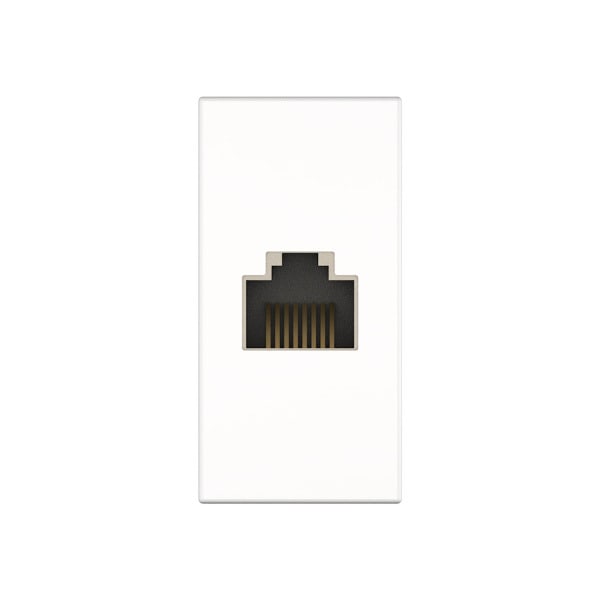 KINDERMANN - Anschlussblende mit Cat-6A (RJ45) Doppelkupplung (1:1)