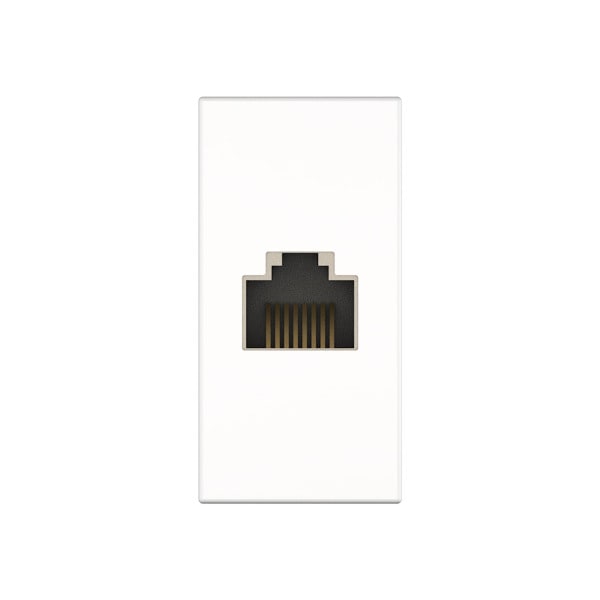 KINDERMANN - Anschlussblende mit Kabelpeitsche Cat-6 (RJ45)