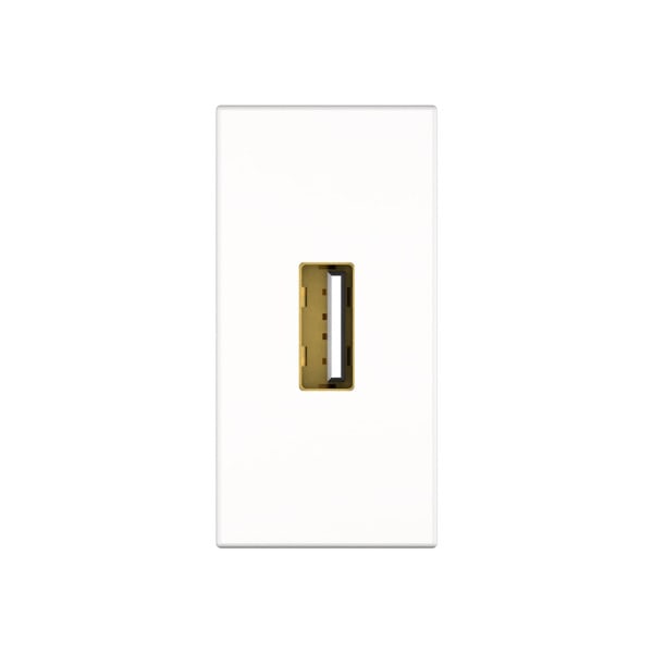 KINDERMANN - Anschlussblende mit Kabelpeitsche USB 2.0 (A-Bu/A-St)