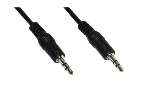 KINDERMANN - Audiokabel schwarz Stereo 3,5mm Klinke Stecker/Stecker 10m