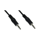 KINDERMANN - Audiokabel schwarz Stereo 3,5mm Klinke Stecker/Stecker 1,2m