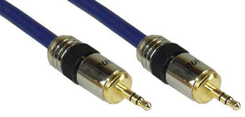 KINDERMANN - Profi Audiokabel Stereo 3,5mm Klinke Stecker/Stecker 10m