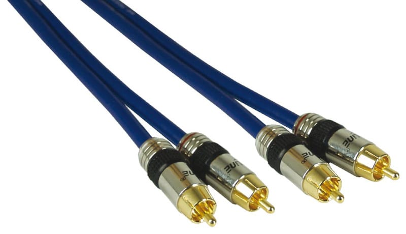 KINDERMANN - Profi Audiokabel Stereo Cinch Stecker/Stecker 15m