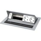 KINDERMANN - CablePort standard² 4-fach 2x Strom RAL9006