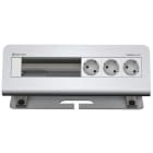 KINDERMANN - CablePort desk² 6-fach 3x Strom Alu eloxiert
