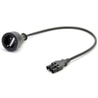 KINDERMANN - Adapterkabel Schuko-Kupplung auf GST18 Stecker 0,5m