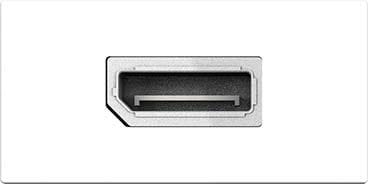 KINDERMANN - Anschlussblende mit Kabelpeitsche Displayport (Bu/Bu)