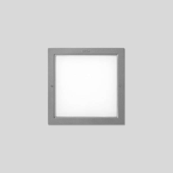 BEGA - Einbauleuchte, silber, 4000 K, entspricht 3296AK4
