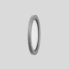 BEGA - Austauschglas, silber, mit Abdeckring, entspricht 075A