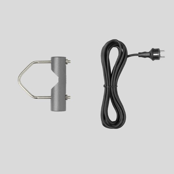 BEGA - Rohrschelle, silber, entspricht 280A