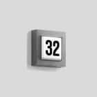 BEGA - E-Hausnummernleuchte, silber, 3000 K, entspricht 3787A