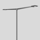 BEGA - E-Aufsatzleuchte, silber, 4000 K, entspricht 7736A