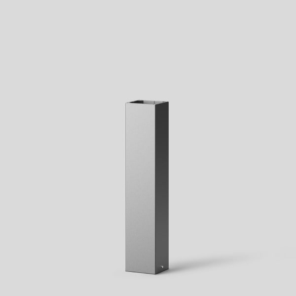 BEGA - Pollerleuchtenrohr, silber, 160x160 mm