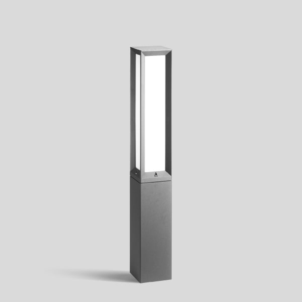 BEGA - Pollerleuchte, silber, 4000 K