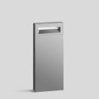 BEGA - Pollerleuchte, silber, 3000 K