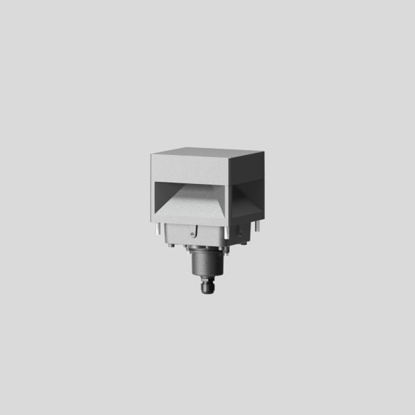 BEGA - Pollerleuchtenkopf, 3000 K, silber, 160x160mm