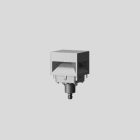 BEGA - Pollerleuchtenkopf, 3000 K, silber, 160x160mm