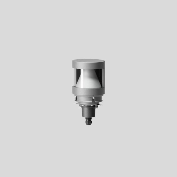 BEGA - Pollerleuchtenkopf, silber, 3000 K, D:140 mm