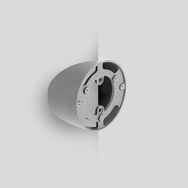 BEGA - Eckbock für den Innen- & Außenbereich Silber