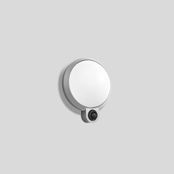 BEGA - Wandleuchte mit PIR-Sensor für den Innen- & Außenbereich Silber · 3000 K