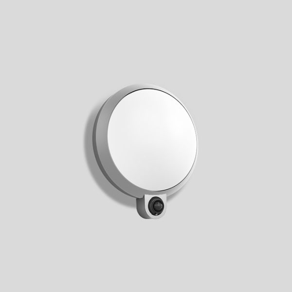 BEGA - Wandleuchte mit PIR-Sensor für den Innen- & Außenbereich Silber · 4000 K