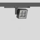 BEGA - Stromschienenstrahler Quadrat f.d. Innenbereich Einbrennl. samtschw. · 3000 K