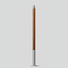 BEGA - Holzmast  Silber