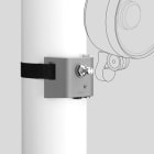BEGA - Spanngurt mit Anschlussadapter Silber