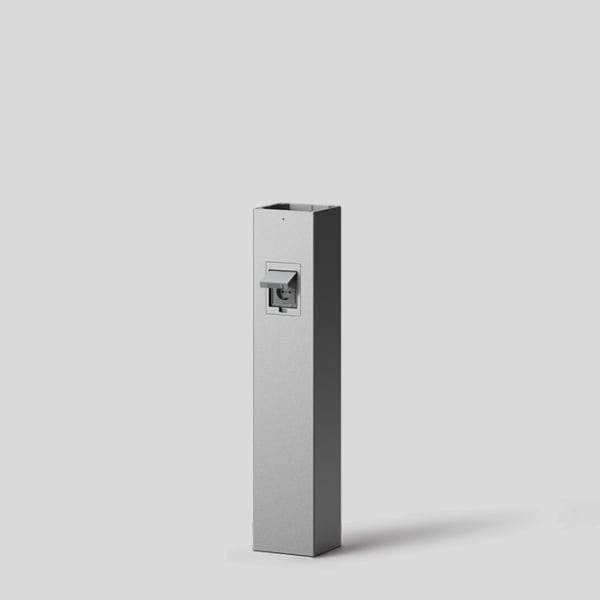 BEGA - Pollerleuchtenrohr  Silber