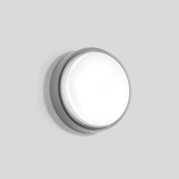 BEGA - Decken- und Wandleuchte für den Innen- & Außenbereich Silber · 4000 K