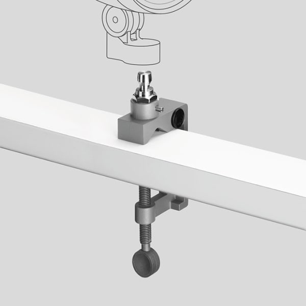 BEGA - Schraubklemme mit Anschlussadapter Silber