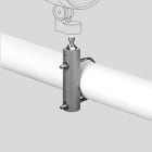 BEGA - Rohrschelle mit Anschlussadapter Silber