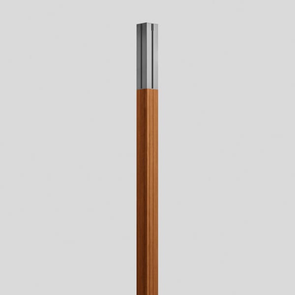 BEGA - Holzmast  Silber