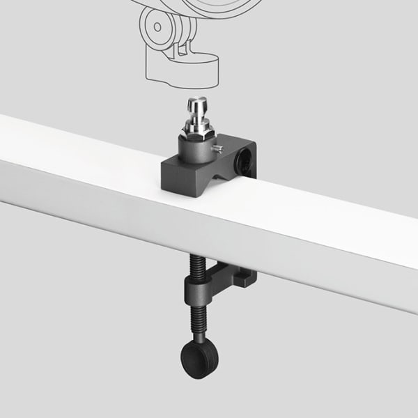 BEGA - Schraubklemme mit Anschlussadapter, Grafit