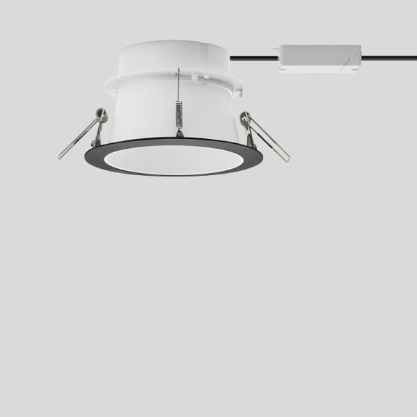BEGA - Downlight Prima, für den Innenbereich, samtschwarz 3000 K