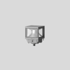 BEGA - Pollerleuchtenkopf, Silber 3000 K