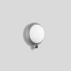 BEGA - Wandleuchte mit PIR-Sensor, für den Innen- & Außenbereich, Silber 3000 K 4000 K