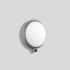 BEGA - Wandleuchte mit PIR-Sensor, für den Innen- & Außenbereich, Silber 3000 K 4000 K