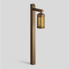 BEGA - Pollerleuchte mit Ausleger, Bronze 2700 K