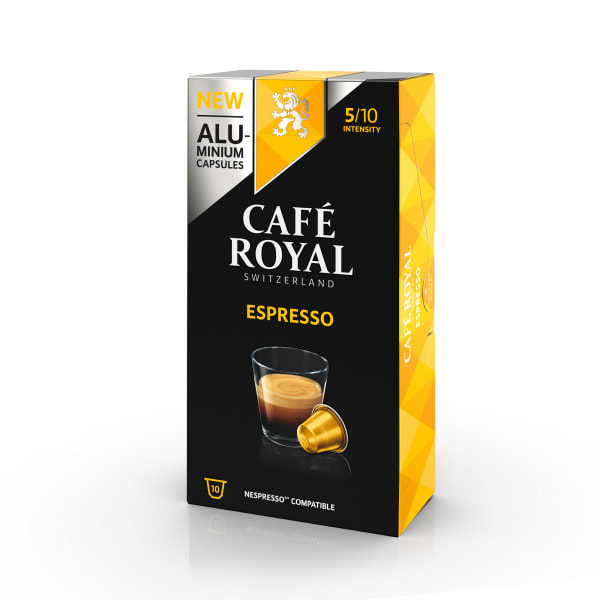 CAFE ROYAL - Kaffeekapsel Alu Espresso (10 Kapseln) geeign.f.Nespressom.