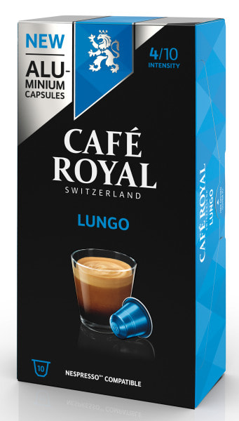 CAFE ROYAL - Kaffeekapsel Alu Lungo (10 Kapseln) geeign.f.Nespressom.